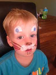 The actual paint and wood stain colours may vary from the images displayed on this web site. Quick And Easy Easter Bunny Face Paint My Kid Craft