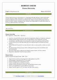 Developing financial management mechanisms that minimise financial risk. Finance Intern Resume Samples Qwikresume