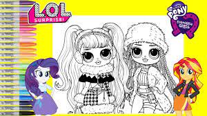 Maybe you would like to learn more about one of these? Lol Surprise O M G Dolls Repainted As My Little Pony Equestria Girls Rarity And Sunset Shimmer Youtube