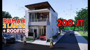 Rumah sewa tersebut mempunyai dua tingkat dan ada dua bilik tidur sahaja di bahagian tingkat atas.bilik master bed room. Rumah 2 Lantai Rooftop 6x12 Meter Bpk Jeje Youtube