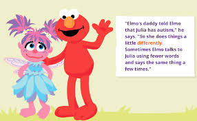 Clenches Fist Fortify Micdotcom Meet Julia Sesame Street S New