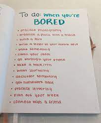 What To Do When You're Bored! | Boredom Cure, Bullet Journal Ideas Pages,  Apps For Teaching