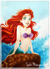 Ariel, Drawing by Suki Manga Art | Artmajeur