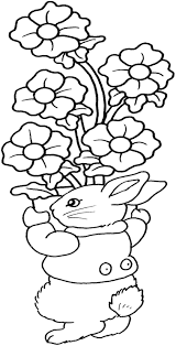 Odata cu venirea primverii flori au inflorit in mii de culori. Desene De Colorat Cu Iepurele Cu Florile In Brate Planse De Colorat Flori Flowers Coloring Pages Coloring Pages Embroidery Bunny