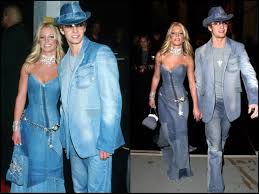 Justin timberlake and britney spears were pop music's royal couple in the late 90s/early 2000s. Never Forget Britney Spears Justin Timberlake S Matching Denim Paper