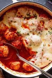 Cheesy Chicken Parmesan Meatballs Recipe Recipe In 2021 Nyt Cooking Chicken Parmesan Meatballs Recipes