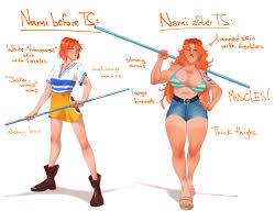 🍩 RUFFY 🍖 Comms are CLOSED on X: I was thinking why would Namis breasts  grow over TS period? And heres why: In short, she started eating fully and  properly, which allowed