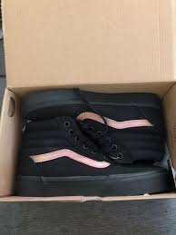 Black And Gold Vans High Tops Black And Gold High Top Vans They Are A Size 6 5 In Womens Never Been Worn Fashion Clothing Gold High Tops Vans High Top Sneaker