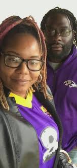 Baltimore couples supporting ravens