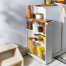Yamazaki Wood Steel Slim Storage Cabinet White Black In 2020 Slim Storage Cabinet Diy Storage Cabinets Diy Kitchen Renovation