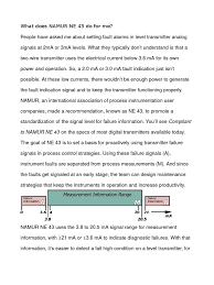 Selected value namur ne43 upscale namur ne43 downscale output to max. What Does Namur Ne 43 Do For Me Signal Electrical Engineering Instrumentation