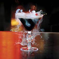 Whisk together 1 cup apple cider, 1 cup orange juice a little bit of orange zest, and a half a cup of puréed pumpkin in a pan on the stove over medium to low heat. 20 Haunting Halloween Cocktail Recipes Brit Co