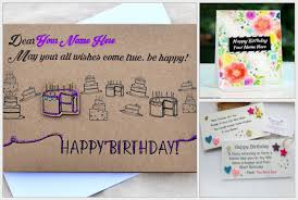 The opportunity to make someone feel special on their birthday only comes once a year. Happy Birthday Card With Name