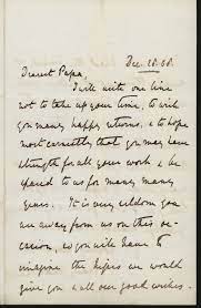 If you want to study this further there is quiet a lot of extent correspondence between victorian paint/sketch artists and engravers, in particular the turner archive is good for this. Writing A Victorian Birthday Letter Instructions And More Examples Phyllis Weliver