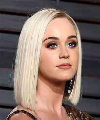 Hairstyles For A Square Face Shape Katy Perry Hair Straight Blonde Hair Short Blonde Hair