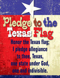 Pledge To The Texas Flag Chart Barker Creek