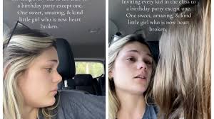 La figlia è l'unica esclusa dalla festa di classe, la lezione della madre:  "Insegnate ai bambini a essere gentili"