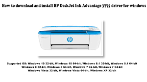 Instalar software y controladores gratis y actualizados. How To Download And Install Hp Deskjet Ink Advantage 3775 Driver Windows 10 8 1 8 7 Vista Xp Youtube