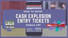 Entering Cash Explosion Entry Tickets on MyLotto Rewards® | Mobile ...