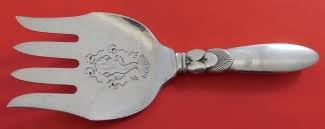 Sterling silver georg jensen acanthus denmark flatware service for 8 60 pieces. Cactus Estate By Georg Jensen Antique Silver Patterns