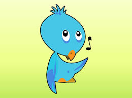 Cute bird singing illustrations & vectors. Singing Bird Cartoon Vector Art Graphics Freevector Com