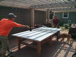 For others, playing table tennis is only half the fun and the journey of in this post we'll be sharing some inspiration of diy ping pong table designs and links to plans for you to follow and make your own table. How To Build A Concrete Ping Pong Table Outdoor Ping Pong Table Ping Pong Table Ping Pong Table Diy