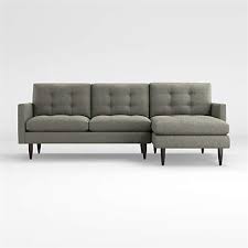 Compra en crate & barrel perú y encuentra todo lo que necesitas para decorar tu casa. Petrie 2 Piece Felt Grey Sectional With Chaise Reviews Crate And Barrel