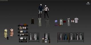Fashion Shop 02 Interior 3d Model 3d Models