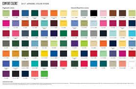 Comfort Colors Color Chart 2 Payroll Slip
