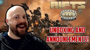 Savage Rifts Second Edition Unboxing and Announcements