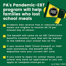 Lost ebt card pa (self.foodstamps). Just Harvest Great News Pa Has Been Approved By The Usda To Provide Additional Financial Support To Low Income Households To Cover Their Children S Meal Costs June 1 Update Phase 1 Of