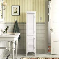 Linen towers are all the rage, because the don't take up too much space. Double Vanity Linen Tower Wayfair