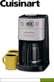 You may find documents other than just manuals as we also make available many user guides, specifications documents, promotional details, setup documents and more. User Manual Cuisinart Grind Brew Dgb 625bc 12 Pages