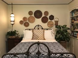 Vintage Wall Basket Boho Wall Decor Rattan Basket Set Etsy Baskets On Wall Boho Wall Decor Wall Decor Bedroom