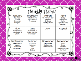 Creative Lesson Cafe Freebie Classroom Organization By Monthly Themes Preschool Lesson Plans Preschool Lessons Lesson Plans For Toddlers