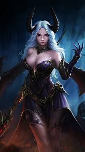 Download the background for free. 327983 Fantasy Demon Girl 4k Phone Hd Wallpapers Images Backgrounds Photos And Pictures Mocah Hd Wallpapers