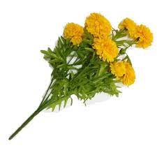 Goodgoodsthailand Thai Artificial Yellow Marigold Bunch Artificial Flowers Marigold Flowers Yel Artificial Flowers Artificial Flowers Decor Marigold Flower