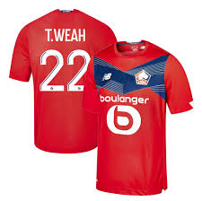 Lille beat psg to clinch first french super cup. Cheap 2020 21 Losc Lille Home Soccer Jersey Shirt T Weah 22 Lille Osc Top Football Kit Wholesale