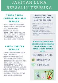 Luka bernanah terjadi pada luka yang terinfeksi bakteri staphylococcus aureus atau streptococcus pyogenes. Baru Lepas Bersalin Luka Bersalin Klinik Putra Bagan