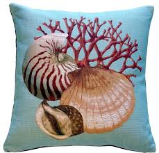 Check out the best beach throw pillows you can buy for your bedroom or living room. Nautical Beach House Fish Throw Pillow In Brown And White With Seashell Fringe Home Decor Pillows Patterer Indian South Asian Home Decor Pillows