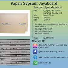 Harga gypsum 2020 terlengkap & termurah. Permata Material Bangunan Pekanbaru