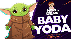 So, that's why we asked illustrator martin gee to help us make an unofficial baby yoda coloring. How To Draw Baby Yoda Star Wars The Mandalorian Super Easy Drawing Tutorial With Coloring Page Youtube