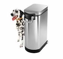 X-Large Pet Food Can, Brushed - Simplehuman