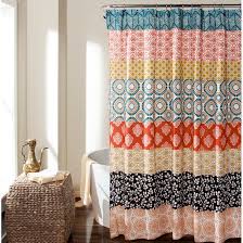 Crafted of bright white polyester, this shower curtain showcases colorful strips of embroidered fringe in hues of blue, yellow, and orange, while matching green fringe runs along its. Dakota Fields Ahearn Striped Single Shower Curtain Reviews Wayfair