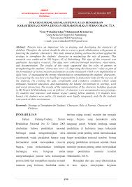 Peranan lembaga peradilan di indonesia. Pdf Strategi Sekolah Dalam Penguatan Pendidikan Karakter Bagi Siswa Dengan Memaksimalkan Peran Orang Tua