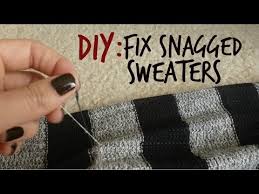 Solid shrug sweater & ribbed knit sweater dress. How To Fix Snagged Sweaters Youtube