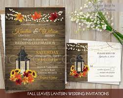Rustic Fall Wedding Invitation Set Printable Rustic Sunflowers Etsy Fall Leaf Wedding Fall Wedding Invitations Rustic Fall Wedding