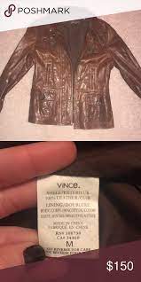 Vince Leather Jacket Vince Leather Jacket Leather Jacket Brown Leather Jacket