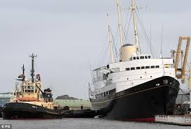 royal yacht after it begins to sink