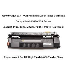 طابعة ليزر hp laserjet p2055dn / with this compact size, the printer performs multifunction such as copy, scan. Generic Q5949a Q7553a Hp 49a 53a Serie Cartouche De Toner Pour 1160 1320 M2727 P2014 P2015 Universal Noir Rendement Eleve 3 000 Rendement Ø¬ÙˆÙ…ÙŠØ§ Ø§Ù„Ù…ØºØ±Ø¨